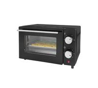 Wintem Forno Elettrico Nero Potenza 650W Capacità 10L - Ideale per Cottura al Forno e Grill - Temperatura Regolabile e Timer di 60 Minuti con Spegnimento Automatico e Luce Interna - Salvaspazio