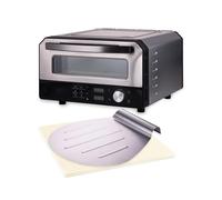 Wintem - Forno Pizza Elettrico 400°C con Display Digitale e 6 Programmi di Cottura, Include Pala per Pizza in Acciaio Inox, Facile da Usare con Controllo Preciso della Temperatura