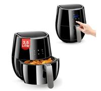 Wintem Friggitrice ad Aria Digitale Senza Olio 1500W - Cestello di 3,5L Removibile - 9 Programmi preimpostati per Diverse Esigenze di Cottura - Display Controllo della Temperatura