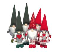 Wintem - Gnomo Gambe Telescopiche 40-60 cm in Colori Assortiti, Gnomi Natalizi Decorativi con Gambe Allungabili, Ideale per Mensole, Camino, Libreria Inviati Casualmente in Base alle Disponibilità