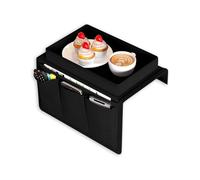 Wintem - Organizer Divano con Vassoio Superiore in Tessuto 600D - Portaoggetti per Salotto, Uso su Bracciolo, Ideale per Telecomandi, Riviste e Bevande, Copri Bracciolo Stabile