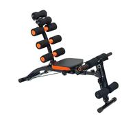 Wintem - Palestra in Casa Panca Multifunzionale 22 in 1 per Allenamento Completo a Casa con Schienale Inclinabile, Sedile Girevole, Estensori Elastici e Struttura Pieghevole Salvaspazio