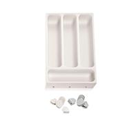 Wintem Portaposate da Cassetto in Plastica 37x22,2cm - Compatibile con la Maggior Parte dei Cassetti Standard - Facile da Pulire - Resistente - 6 Scomparti per Ordinare e Separare gli Utensili