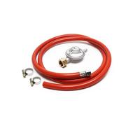Wintem - Regolatore Gas Bombola per Stufe a GPL con Tubo 50cm e 2 Fascette in Metallo, Collegamento Sicuro e Rapido, Resistente a Temperature Estreme per Uso Domestico