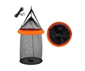 Wintem - Rete da Pesca Portatile Professionale - Trappola per Pesci e Crostacei Profondità 75 cm - Nassa Acquatica in PP Resistente con Rete Anti-Fuga - Leggera e Compatta per Mare e Acqua Dolce