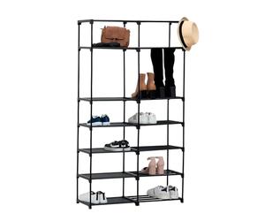 Wintem - Scaffale Modulare Multiuso con 14 Ripiani Robusti in TNT, Struttura a Incastro Salvaspazio per Casa, Ingresso e Camera, Facile da Montare e Adattabile a Ogni Ambiente