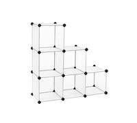 Wintem Scaffale Multiuso a 6 Ripiani Modulabili 30x30x30cm Bianco - Design Modulabile e Adattabile - Capacità di 4,5 kg per Ripiano - Facile da Montare e Pratico da Usare - Resistente