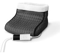 Wintem Scaldapiedi Elettrico 100W - 3 Temperature Regolabili, Timer 90 Minuti & Telecomando - Scalda Piedi Casa con Rivestimento Lavabile in Fleece e Lana, Comfort Rapido per Piedi Freddi