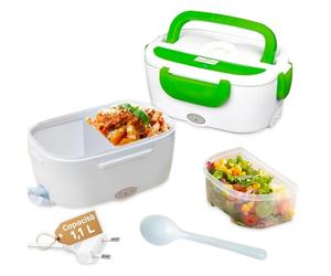 Wintem Scaldavivande Lunchy Box Inox - Portavivande Termico Elettrico 220V - Ideale per Ufficio, Scuola - Lunch Box Riscaldabile in Plastica - Mantieni il Tuo Cibo Caldo e Delizioso