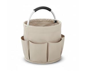 Wintem - Secchio Pieghevole Multiuso 16 Litri per Pulizie Casa e Auto, secchio Salvaspazio con Tasche Organizer, Uso Domestico e Outdoor, Materiale Impermeabile Resistente