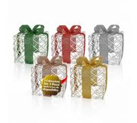 Wintem - Set 3 Scatole Regalo Decorative Natalizie in Tre Misure con Nastri, Perfetti per Decorazioni Natalizie Scenografiche - Set 3 Dimensioni di Ugual Colore Inviati in Base alle Disponibilità
