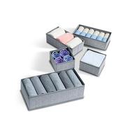 Wintem - Set 8 Organizer Cassetti in TNT Salvaspazio per Armadi e Cassettiere, Facili da Usare e Pieghevoli, Ideali per Intimo, Accessori e Abbigliamento, Struttura Stabile e Ventilata