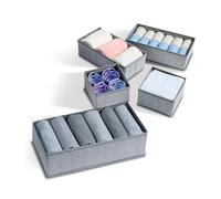 Wintem - Set 8 Organizer Cassetti in TNT Salvaspazio per Armadi e Cassettiere, Facili da Usare e Pieghevoli, Ideali per Intimo, Accessori e Abbigliamento, Struttura Stabile e Ventilata