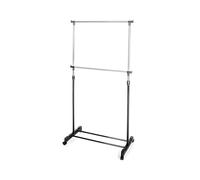 Wintem - Stand Appendiabiti Regolabile in Metallo con Ruote Girevoli 360°, Facile da Montare, Ideale per Abiti Cappotti e Accessori, Altezza Regolabile e Struttura Stabile