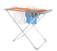 Wintem - Stendibiancheria Elettrico Pieghevole in Alluminio 120W per Asciugatura Rapida e Delicata dei Capi, Stendino Salvaspazio Riscaldante Facile da Riporre