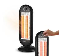 Wintem - Stufa Elettrica a Basso Consumo con Oscillazione Automatica, Doppia Potenza 450-900W e Sistema di Sicurezza Anti-Ribaltamento per un Calore Uniforme e Naturale in Casa e Ufficio