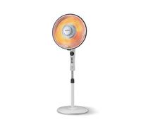 Wintem - Stufa Elettrica a Parabola con Elemento al Carbonio 500/1000W, Timer, Telecomando e Oscillazione per Riscaldamento Casa Rapido e a Basso Consumo Energetico