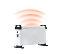 Wintem - Termoconvettore Elettrico da Pavimento Kenya 2000W per Riscaldamento Casa Silenzioso con Termostato Regolabile e Protezione Surriscaldamento, Ideale come Stufa a Basso Consumo (Bianco)