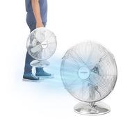 Wintem - Ventilatore Vortex 40W da Tavolo e da Terra con Pale in Acciaio, Oscillante e Silenzioso, Ideale per Casa e Ufficio, Rinfrescamento Potente e Compatto con 3 Velocità