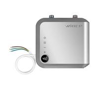 WINTEMP Scaldacqua elettrico istantaneo 5,5 KW 230 V, piccolo scaldabagno da cucina - acqua calda istantanea, senza spina, indicatore di temperatura LED [classe energetica A]
