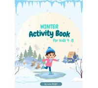 Winter Activity Book for Kids: Puzzles, Mazes, Word Searches & Coloring Pages for Ages 4-8