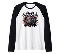 Winter Aesthetic Gothic Queen Crown for Christmas Season Maglia con Maniche Raglan