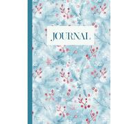 Winter Berries Journal: Watercolor Aesthetic Pattern Blank Lined Notebook