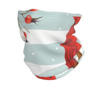 Winter Cardinal Birds & Red Berry Sciarpa A Tubo Traspirante Scaldacollo Multiuso Cerchietto per Capelli per Estivo Adulto Donna 30X26Cm