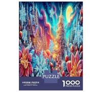 Winter Castle Puzzle Gioco Di Abilità 1000 Pezzi Wonderful Night Puzzle Decorazione Per La Casa Per Adulti E Bambini Da 14 Anni E Più 38x26cm/1000pcs