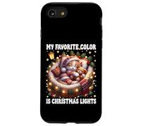 Winter Cat For Women My Favorite Color Is Christmas Lights Custodia per iPhone SE (2020) / 7/8