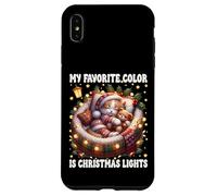 Winter Cat For Women My Favorite Color Is Christmas Lights Custodia per iPhone XS Max