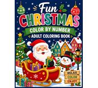winter coloring book adults: Cheerful Holiday Coloring Pages Featuring Santa Claus, Snowmen, Reindeer, Christmas Gifts, Ornaments and Cozy Winter Village Scenes for Adults and Seniors