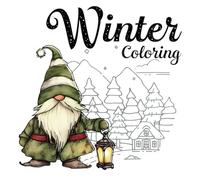 Winter Coloring Book: Hand-Drawn Winter Scenes, Thicker paper, Color Palette