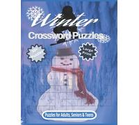 Winter Crossword Puzzles: Large Print Puzzles for Adults, Seniors & Elderly | 8.5 x 11 edition | Easy to Read | 50+ Crosswords.