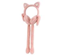 Winter Earmuffs for Women - Warm Soft Plush Wrap | 50x20cm Movable Rabbit Ear Winter Earmuffs with Comfortable Plush Padding, Warmth for Fall Commuting Outdoor Running Cycling Skiing Ice Skating