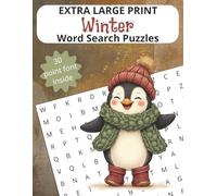 Winter Extra Large Print Word Search Puzzle Book: Word Searches with Easy to Read Print, 30 Point Font about Winter, Antarctica, Winter Sports, and ... Gift for Vacations, Parties and Holidays