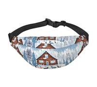 Winter Fawn Travel borsa a tracolla, adatto per sport, corsa, ciclismo, viaggi, pesca, ragazzi grande marsupio