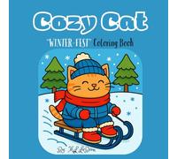 Winter Fest With Cozy Cat: (Adorable Cat Coloring Book, EASY, BOLD)