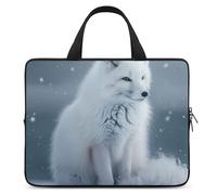 Winter Fox Borsa per computer portatile, divertente, custodia protettiva per tablet, valigetta con manico da 30,5 cm