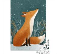 Winter Fox Illustration-2 Jigsaw Puzzle Impossibili 1000Pcs Decorazione Per La Casa. Giochi Rilassamento E Intelligence Per Adulti E Ragazzi Da 14 Anni 70x50cm/1000pcs