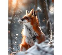 Winter Fox in Morning Light: College-Ruled Composition Notebook for Women, Teens and Students-110 Lined Pages for School, Work, Nature Notes and Everyday Writing