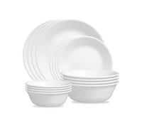 Winter Frost White - Set da 16 stoviglie senza tazza, servizio per 4