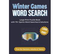 Winter Games Word Search: Large Print Puzzle Book with 70+ Sports Word Searches & Solutions