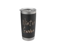 Winter Garden Florida Design vintage elegante Bicchiere termico in acciaio inox doppia parete