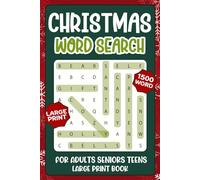 Winter Gifts For Seniors: Christmas Word Search For Adults Large Print: 1500+ Words To Find, Fun Relaxing Puzzles, Presents For Women & Men