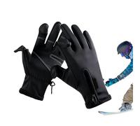 Winter Gloves | 10.04In Thermal Waterproof Windproof Nylon | Touch Screen Full Finger Anti Slip Warm Insulated Snow Mittens | Cycling Running Dog Walking Hiking Skiing Snow Sports