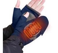 Winter Gloves - Heating Gloves | Hand Warmer Gloves | USB Heated Fingerless Gloves, 3 Adjustable Temperature Heated Gloves For Outdoor Activities, Rechargeable Heated Gloves For Typing, Cycling