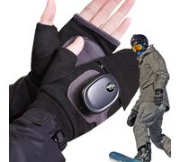 Winter Gloves - Heating Gloves | Hand Warmer Gloves | USB Heated Fingerless Gloves, 3 Adjustable Temperature Heated Gloves For Outdoor Activities, Rechargeable Heated Gloves For Typing, Cycling