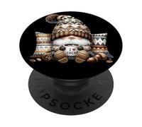 Winter Gnome Fall Accessories With Hot Cocoa Mugs For Autumn PopSockets PopGrip Adesivo