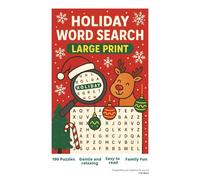 Winter Holiday Word Search: 100 Large Print Puzzles: Celebrate the magic of the season with a joyful mix of Christmas and winter holiday fun!